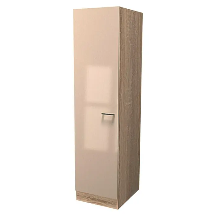 Flex-Well Palma Geschirrschrank - 57 x 50 x 200 cm, Dekor Front: Kaschmir Glanz, Dekor Korpus: Sonoma Eiche (außen)