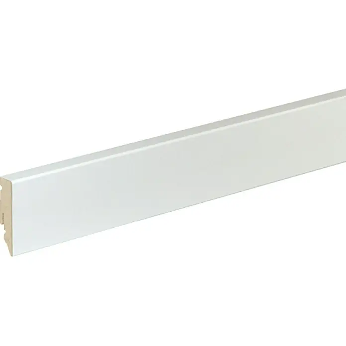 Profiles and more Podna kutna lajsna FU51L Uni bijela - 2,4 m x 15 mm x 50 mm, Ravni oblik - Pogled s lijeve strane