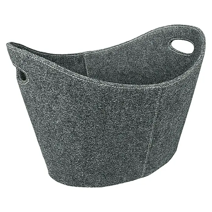 Lienbacher Košara od filca - 54 x 36,5 cm, Sive boje - Pogled sprijeda