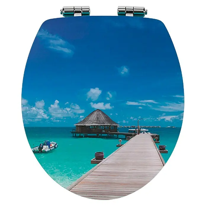Poseidon WC-Sitz BoraBora - Mit Absenkautomatik, MDF, Blau