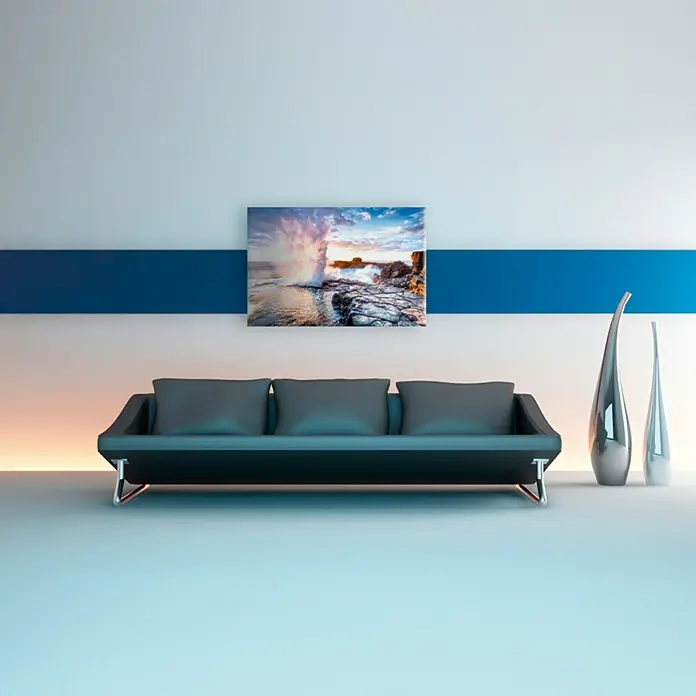 Decopanel - Brandung, B x H: 115 x 75 cm - Stimmungsaufnahme