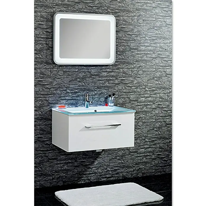 Camargue Stella Ogledalo s LED rasvjetom - 80 x 60 cm, S prekidačem za prevrtanje, Sa zaobljenim rubovima