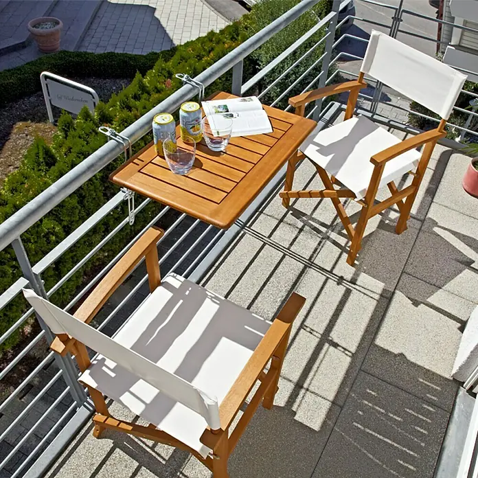 Sunfun Diana Viseći stol za balkon - 60 x 40 cm, Eukaliptus