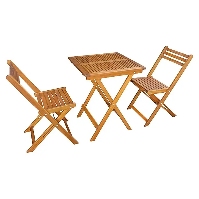Sunfun Diana Balkonski set namještaja - 3-dij., Prirodno smeđe boje