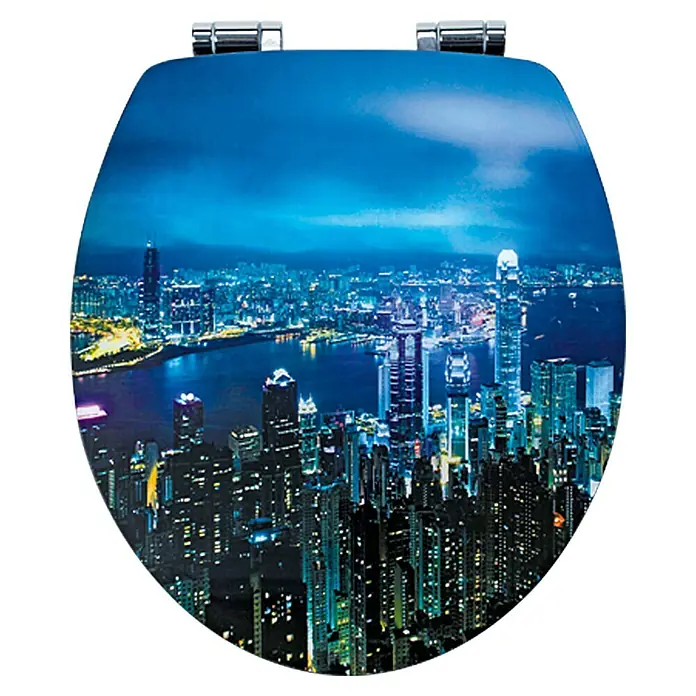 Poseidon Toiletzitting Hongkong - Softclose, MDF, Blauw