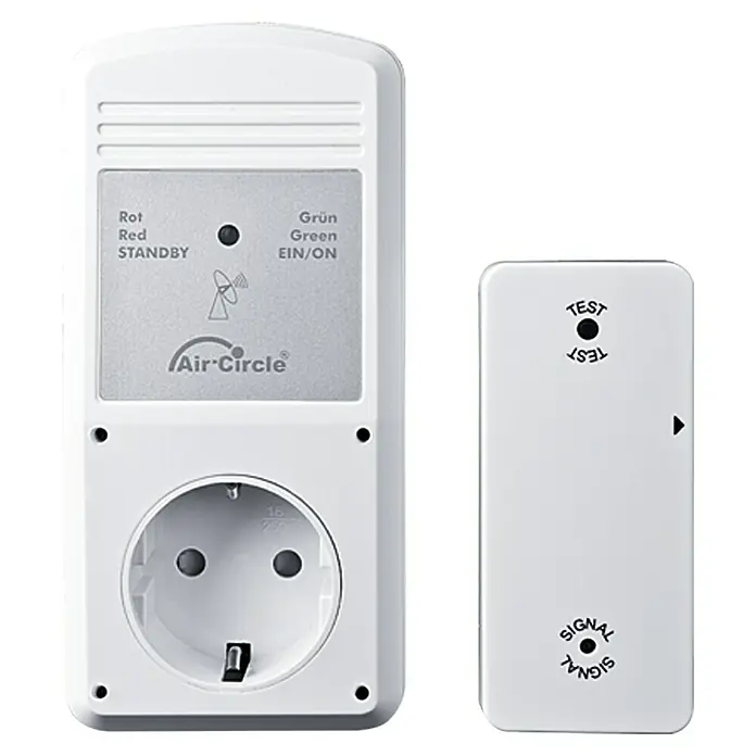 Air-Circle Aeroboy Abluft-Sicherheitsschalter BL220F - Schuko-Zwischenstecker, Mit Funksteuerung