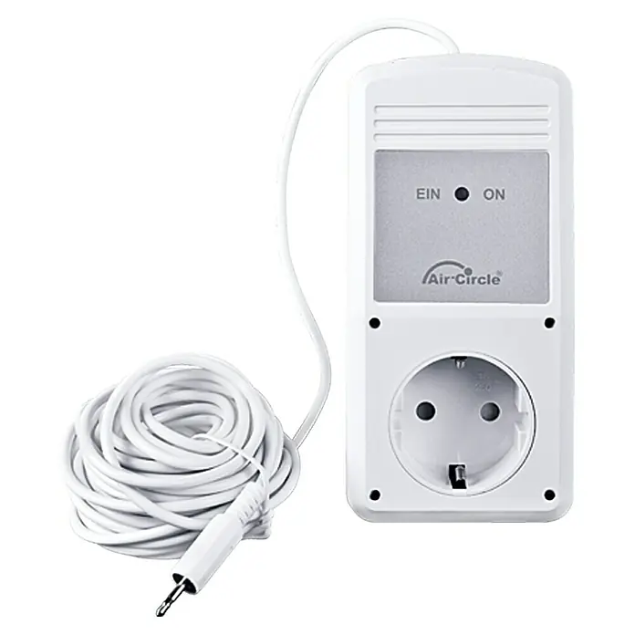 Air-Circle Aeroboy Abluft-Sicherheitsschalter BL110K - Schuko-Zwischenstecker, 6 m Kabelleitung mit Sensor