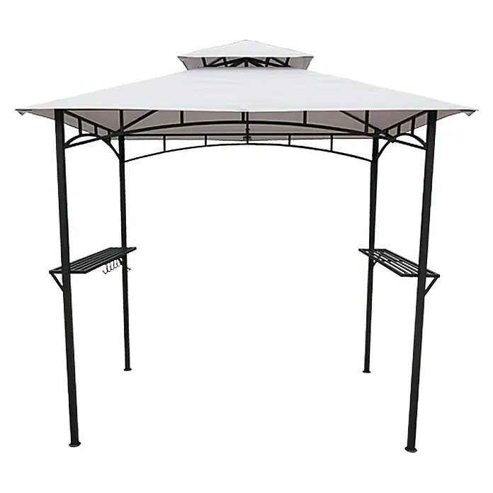 Sunfun Paviljon za roštiljanje Madagascar - Crne boje, Sive boje, 240 x 150 cm