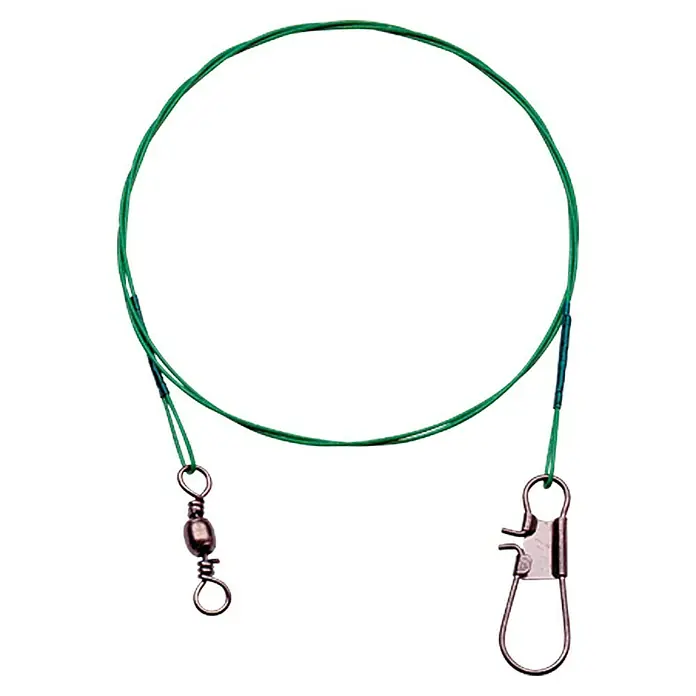 Westline Stahlvorfach - Länge: 50 cm, Tragkraft: 9 kg, Schlaufe mit 2 Wirbeln
