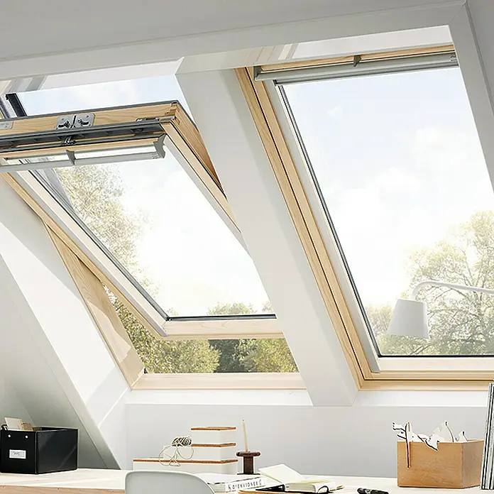 Velux Ventana basculante GGL MK04 3070 - Madera, 78 x 98 cm - Vista frontal