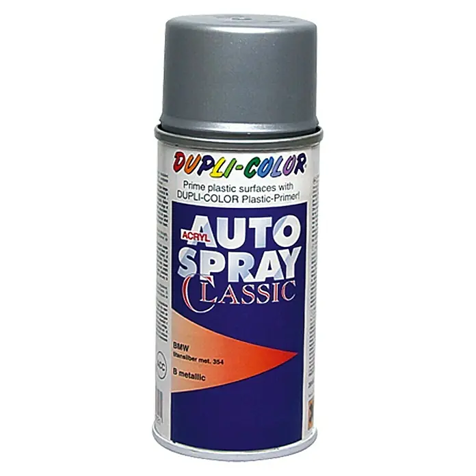 Dupli-Color Acryl-Autospray Classic - BMW, Titansilber Metallic, 150 ml - Vorderansicht