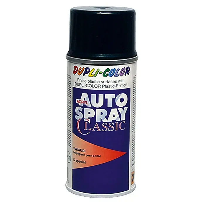 Dupli-Color Acryl-Autospray Classic - Audi/VW, Brightgreen Pearl, 150 ml - Vorderansicht