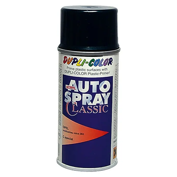 Dupli-Color Acryl-Autospray Classic - Opel, Nautilusblau Mica, 150 ml - Vorderansicht