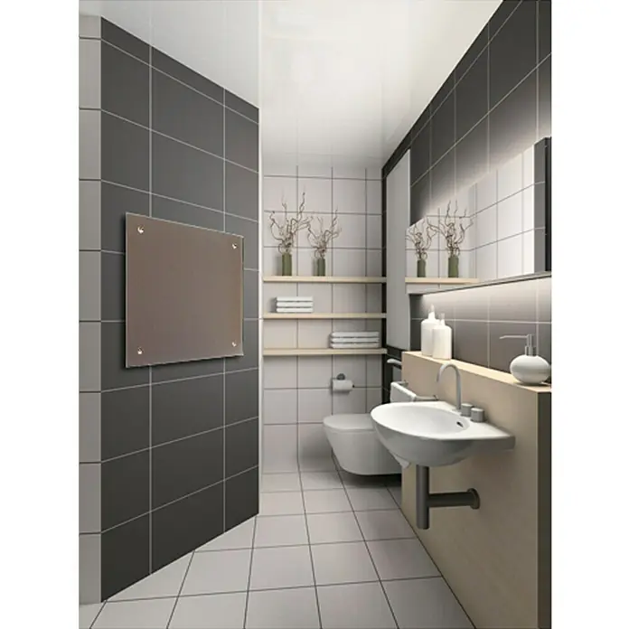 Admiral Infrarot-Glasheizkörper - 70 x 55 cm, 500 W, Beige/Grau - Stimmungsaufnahme