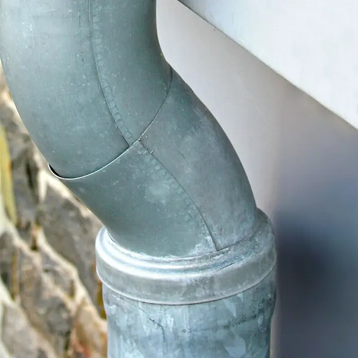 Sarei Standrohrkappe - Nennweite: 115/80 mm, Aluminium - Anwendungsbeispiel