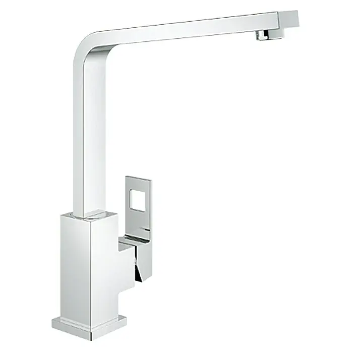 Grohe Eurocube Spültischarmatur - Chrom, Glänzend, Hoher Auslauf - Vorderansicht