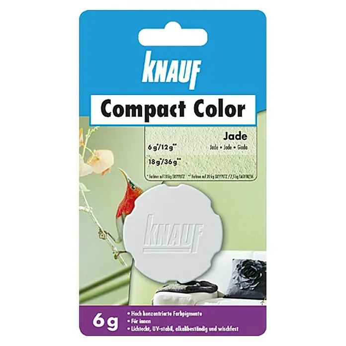 Knauf Putz-Abtönfarbe Compact Color - Jade, 6 g - Vorderansicht