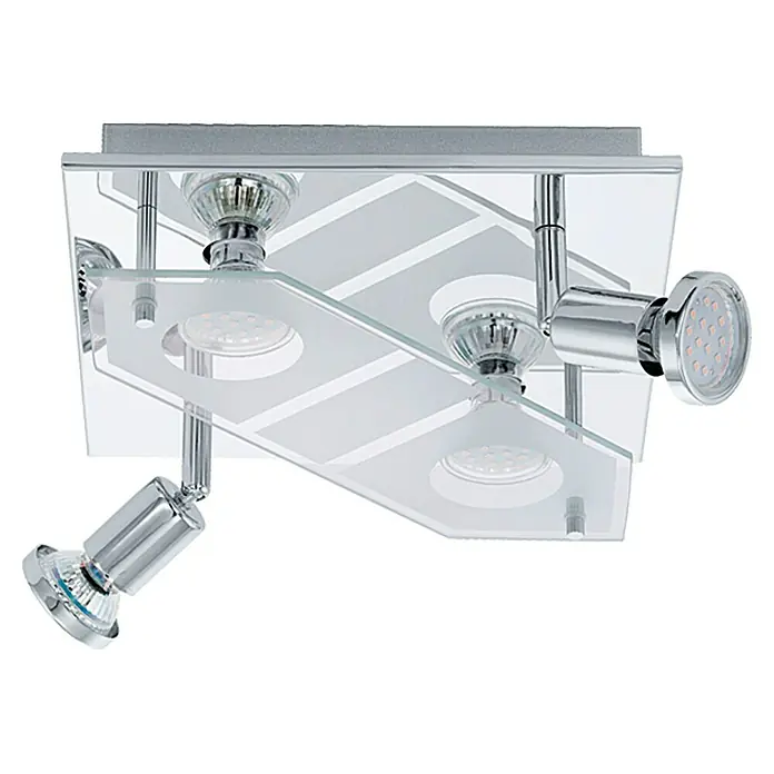 Eglo LED-Deckenleuchte Cabo 1 - 12 W, Warmweiß, 25 x 25 cm