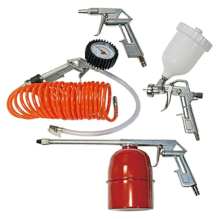 Scheppach Kompressor-Zubehör-Set - Betriebsdruck: 8 bar, 5 -tlg.
