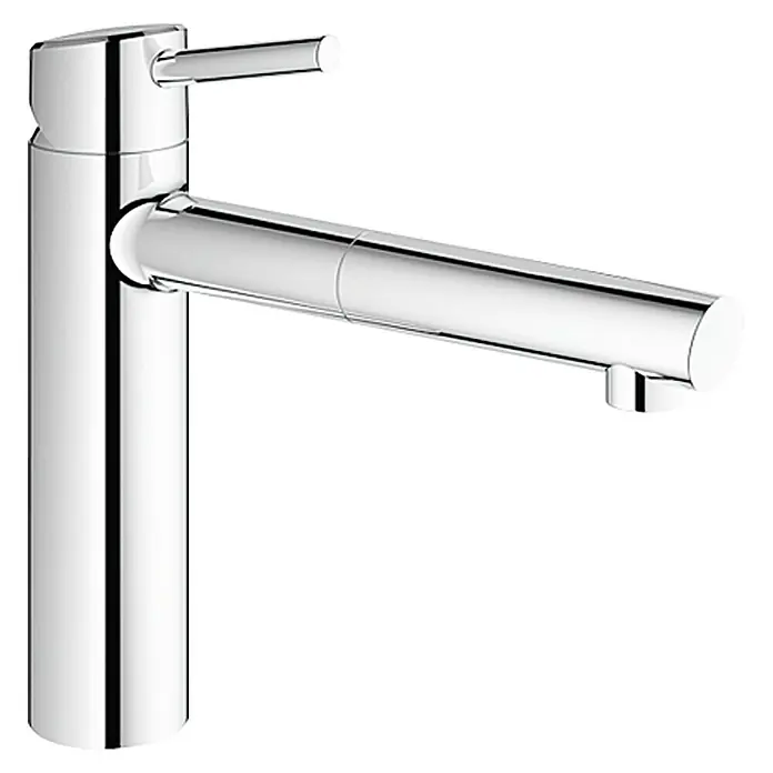 Grohe Concetto Spültischarmatur - Chrom, Auslauf herausziehbar, Glänzend - Vorderansicht