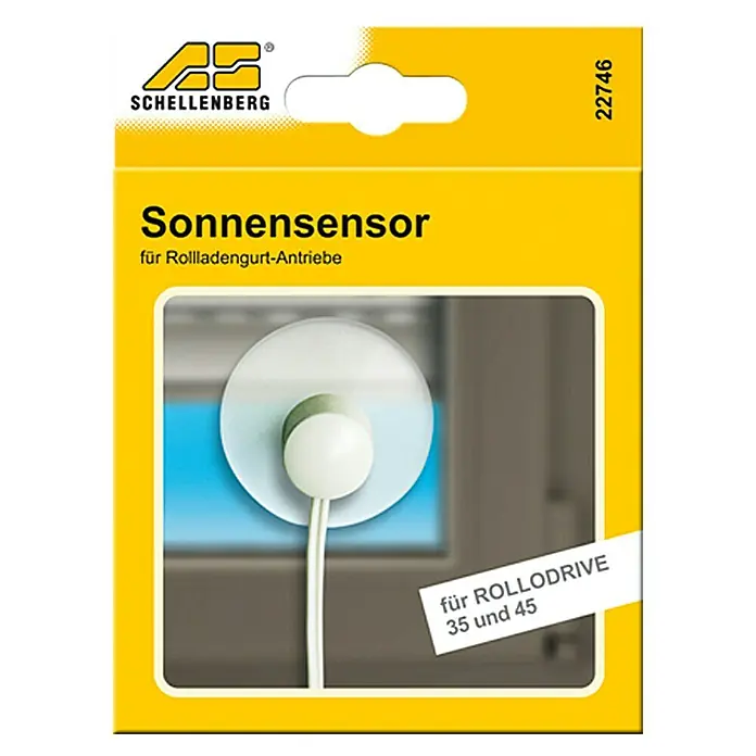 Schellenberg Sonnensensor - Passend für: RolloDrive 35 und 45, Weiß - Vorderansicht
