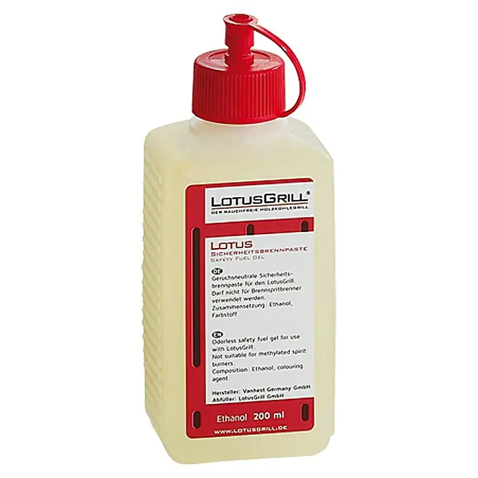 LotusGrill Sicherheitsbrennpaste Bioethanol - 200 ml - Linke Seitenansicht