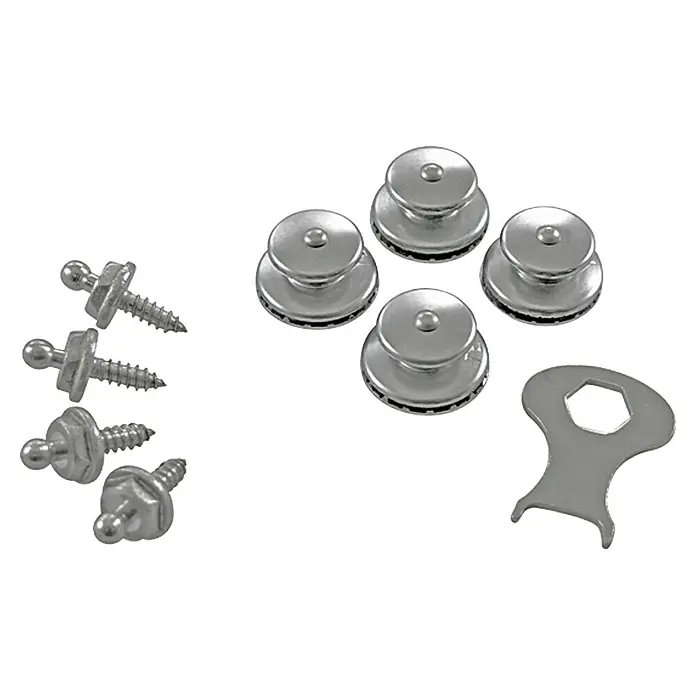 Knopf-Set - Länge Gewinde: 16 mm, 4,2 mm, Messing/Stahl - Ansicht von oben