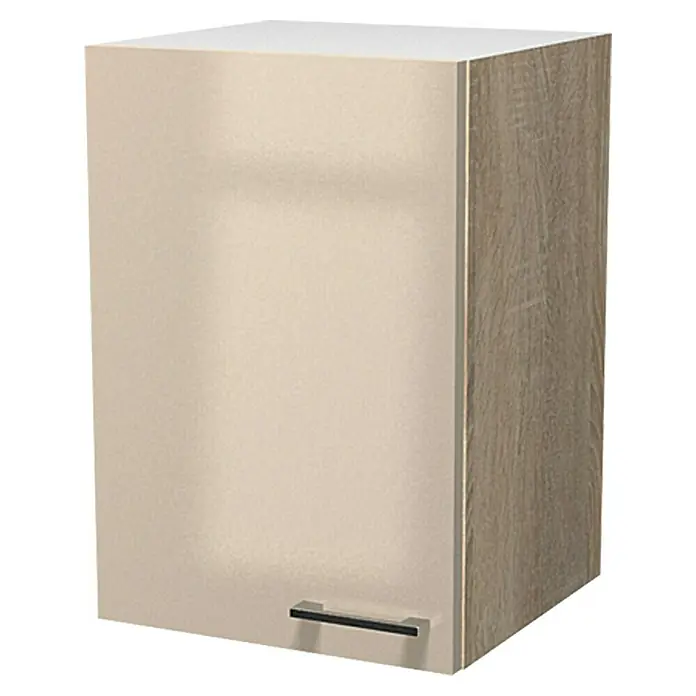 Flex-Well Palma Hängeschrank - 32 x 40 x 54 cm, Dekor Front: Kaschmir Glanz, Dekor Korpus: Sonoma Eiche (außen)