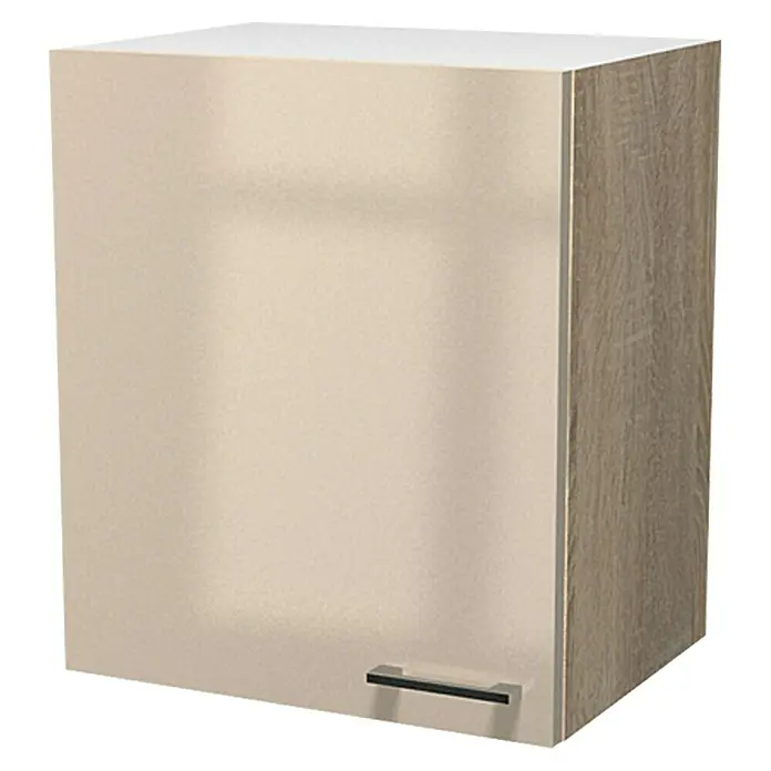 Flex-Well Palma Hängeschrank - 32 x 50 x 54 cm, Dekor Front: Kaschmir Glanz, Dekor Korpus: Sonoma Eiche (außen)