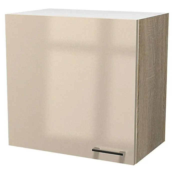 Flex-Well Palma Hängeschrank - 32 x 60 x 54 cm, Dekor Front: Kaschmir Glanz, Dekor Korpus: Sonoma Eiche (außen)
