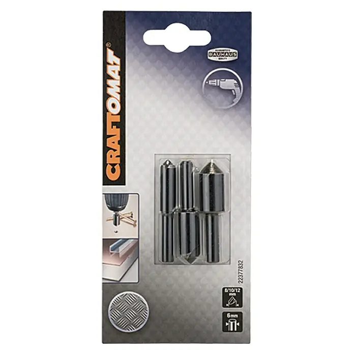 Craftomat Kegelsenker-Set - 3 -tlg. - Vorderansicht