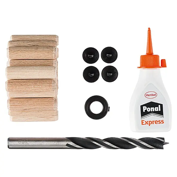 Craftomat Holzdübel-Set - Ø x L: 10 x 40 mm, 32 -tlg. - Detailaufnahme