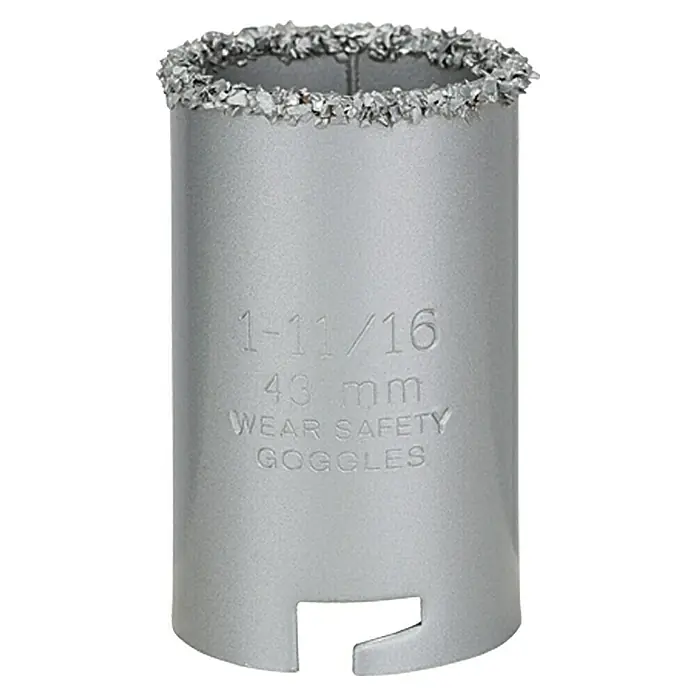Craftomat Kruna za bušenje rupa u drvu - Rezni brid posipan tvrdim metalom, Promjer: 43 mm - Detaljan prikaz