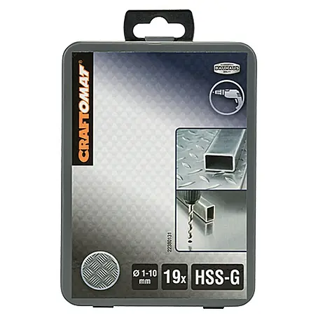 Craftomat  Set svrdla za metal HSS-G