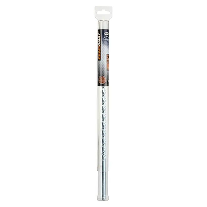 Craftomat Svrdlo za kamen - Promjer: 10 mm, Duljina: 400 mm, Radna duljina: 350 mm - Pogled sprijeda