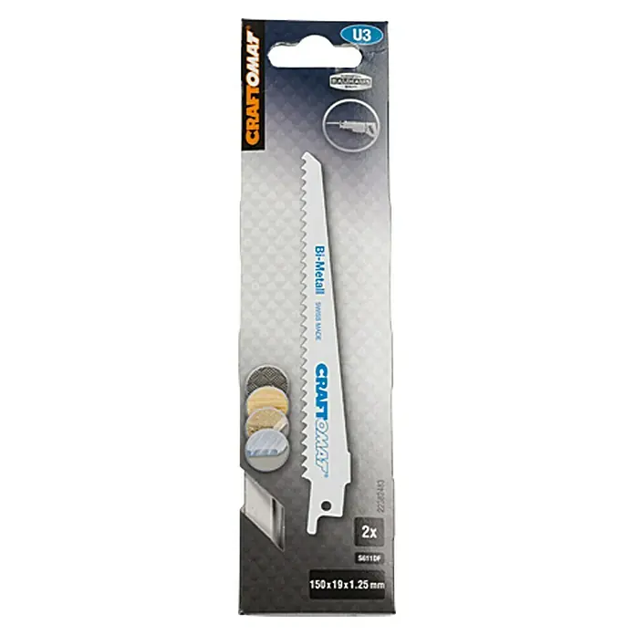 Craftomat List za sabljastu pilu S 611 DF - Drvo/metal/plastika, 2 -dij., Razmak između zubaca: 4,3 mm