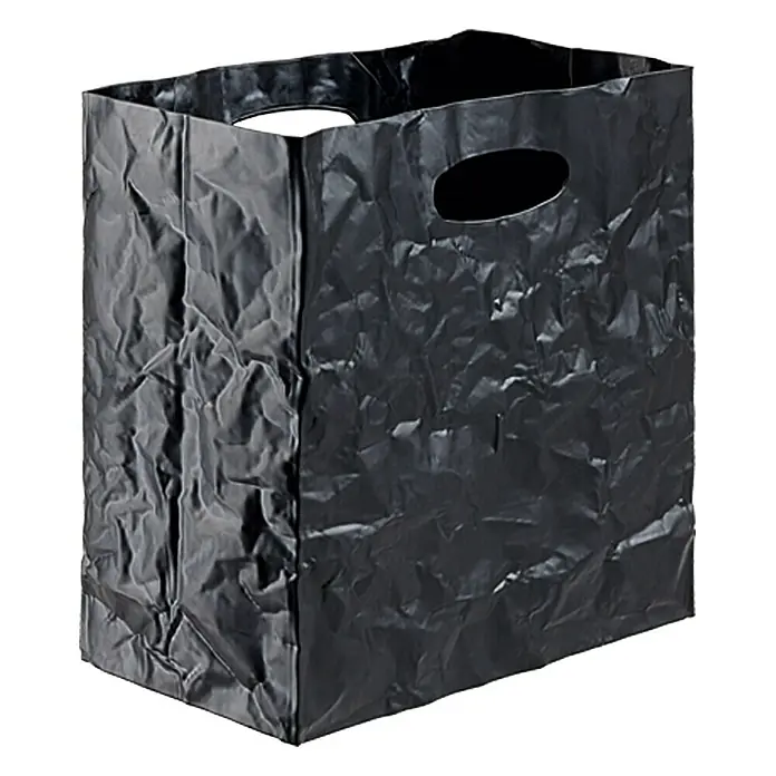 Caja arrugada - Negro, Plástico
