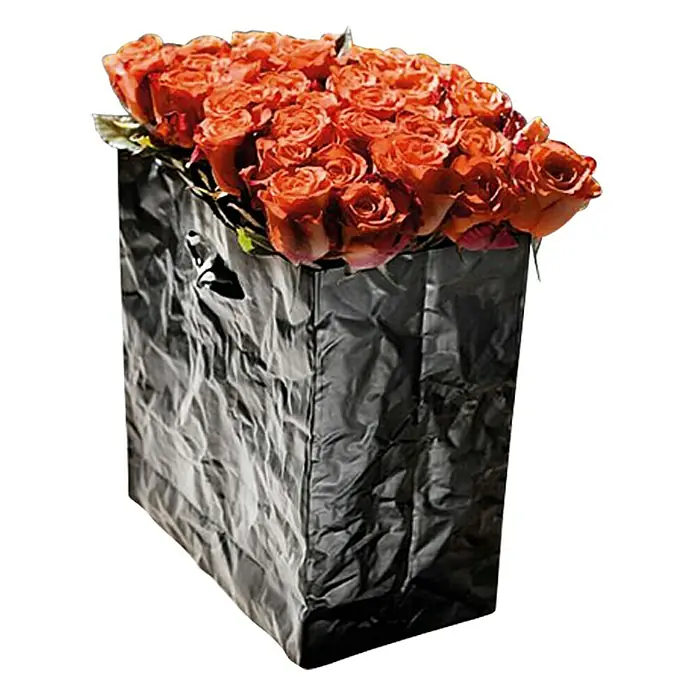 Caja arrugada - Negro, Plástico - Foto ambiente