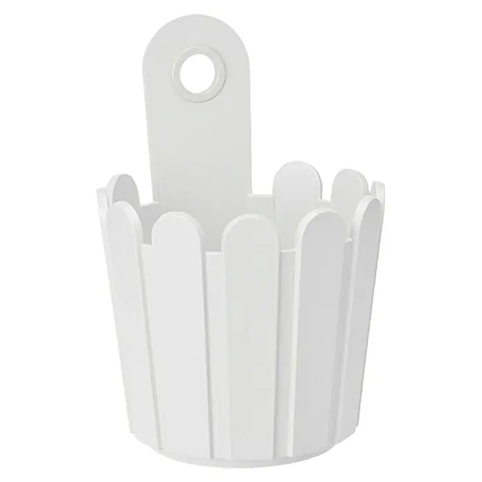 Poétic Landhaus Fässchen - Weiß, Durchmesser: 15 cm - Vorderansicht