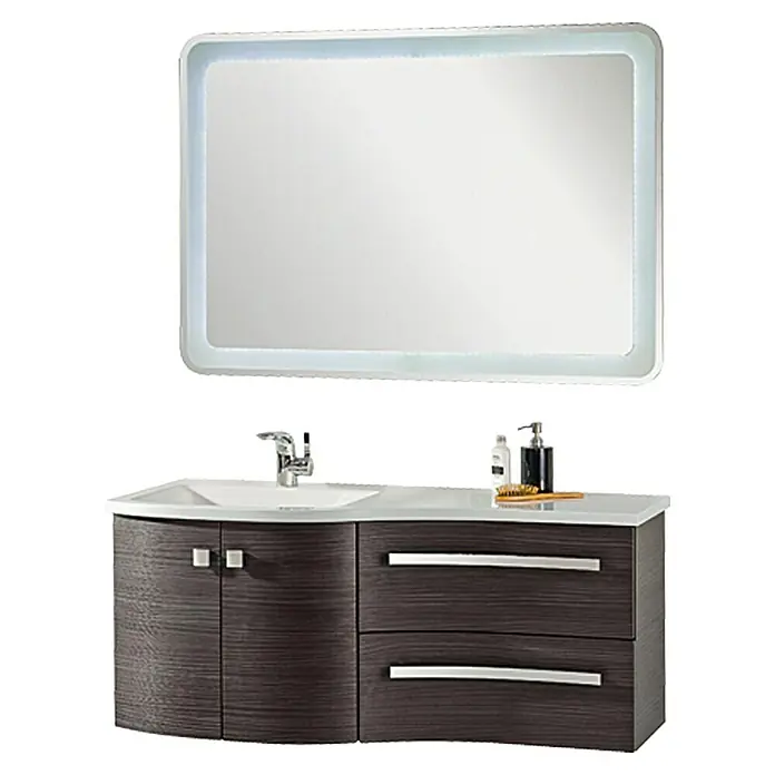 Camargue Wave LED-Lichtspiegel - 120 x 84 cm, Mit Kippschalter, Mit abgerundeten Kanten