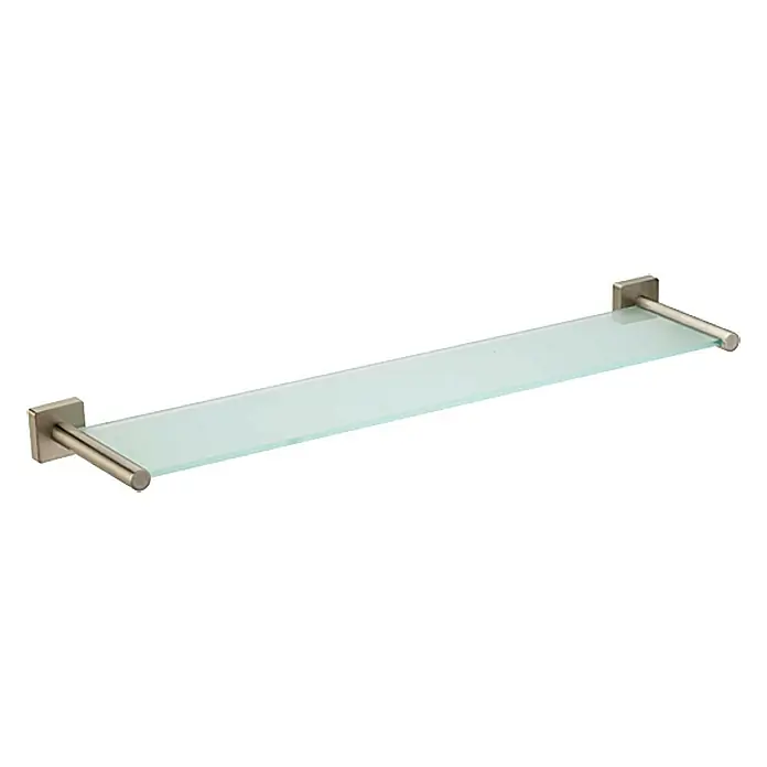 Lenz Sky Glasablage - Breite: 64 cm, Befestigung: Kleben/Schrauben, Vernickelt - Linke Seitenansicht
