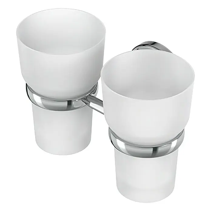 Lenz Flame Glashalter - 2 -tlg., Silber