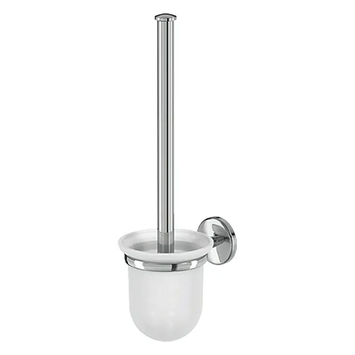 Lenz Flame WC-Bürstengarnitur - Mit Halterung, Chrom, Glänzend