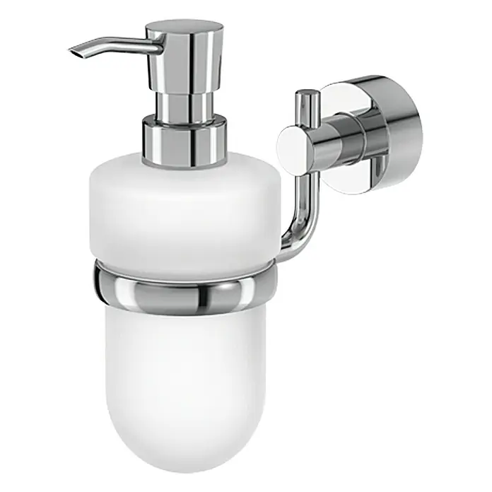 Lenz Pisa Dozator sapuna - S nosačem, Krom, Sjaj, D x Š x V: 180 x 70 x 160 mm - Pogled s desne strane
