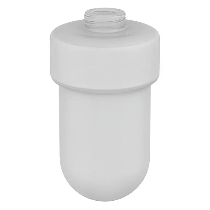 Lenz Ersatz-Seifenspenderglas Scala/Pisa - Durchmesser: 60 mm, Satiniert - Vorderansicht