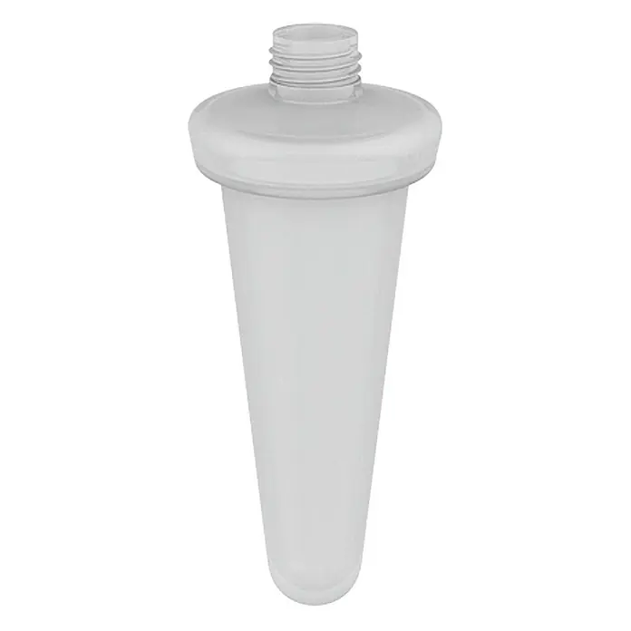 Lenz Flame Ersatz-Seifenspenderglas - Durchmesser: 64 mm, Satiniert - Vorderansicht