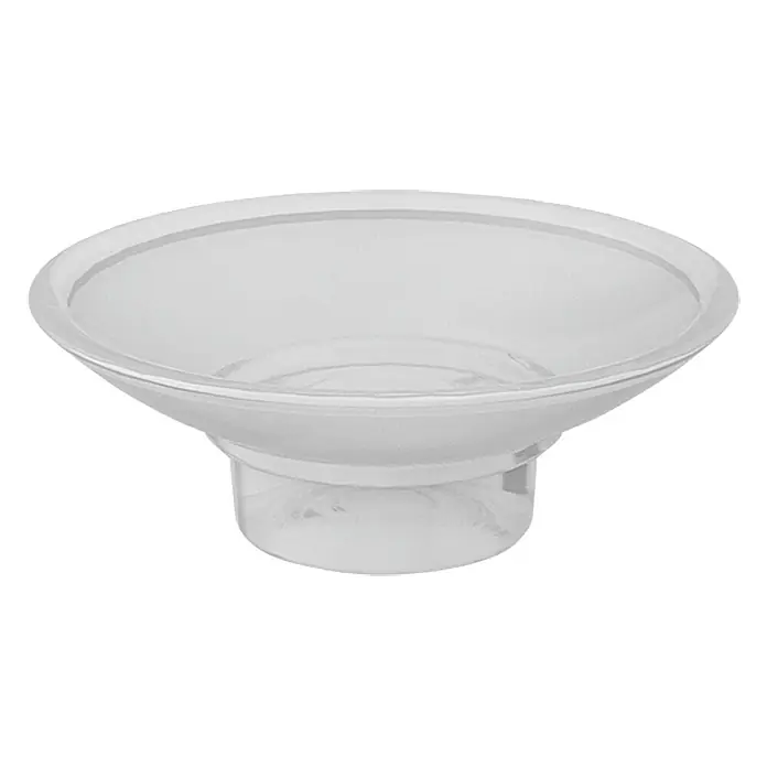 Lenz Flame Ersatz-Seifenschale - Durchmesser: 12 cm, Satiniert - Vorderansicht