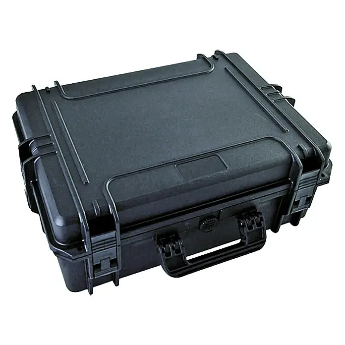 Wasserdichter Koffer MAX 505 mit Einlage - L x B x H: 555 x 428 x 211 mm, Mit Würfelschaumstoffeinlage, Schwarz, Kunststoff