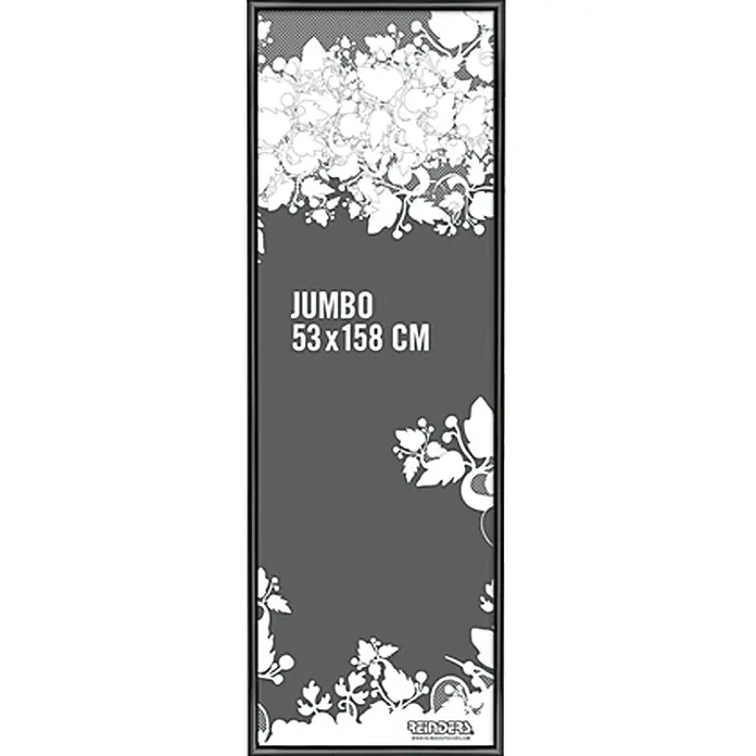 Bilderrahmen Jumbo - Schwarz, 158 x 53 cm - Vorderansicht