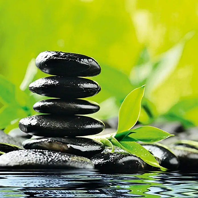 Bild - Zen Stones Wellness, B x H: 90 x 90 cm - Vorderansicht